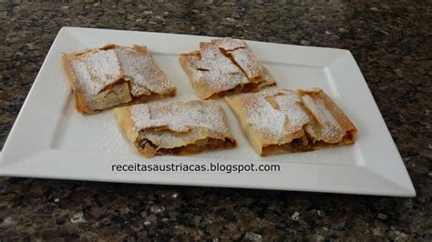 Receitas Austr Acas E Alem S Doces Strudel De Ma Apfelstrudel