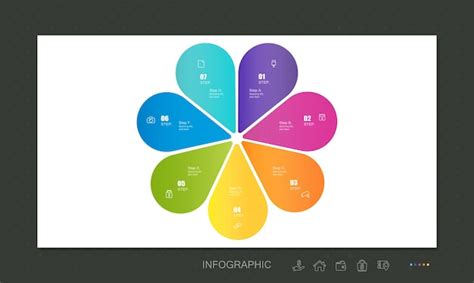 Infographic schablone des vektorkreises für rundes diagramm diagramm