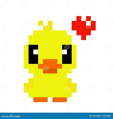 Chibi Duck Pixel Art