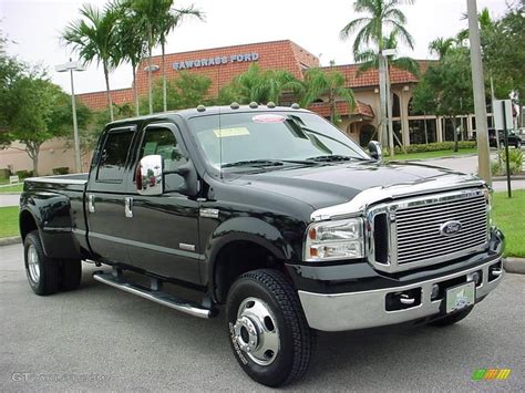 2006 Black Ford F350 Super Duty Lariat Fx4 Crew Cab 4x4 Dually 13883561 Photo 2