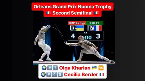 Orleans Grand Prix 2023 SWS L4 Olga Kharlan UKR V Cecilia Berder