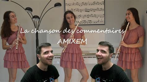 Amixem La chanson des commentaires cover by SolèneFlute