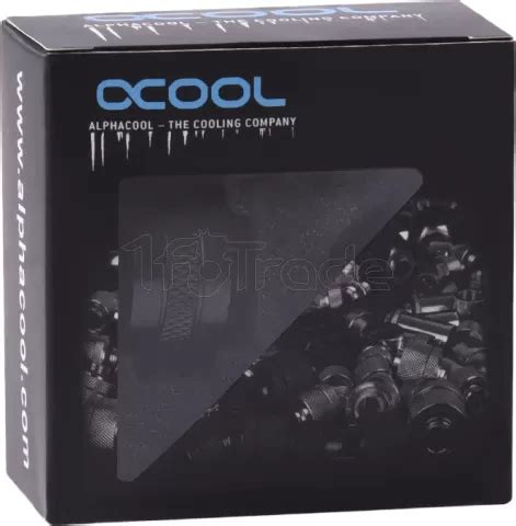 Raccord Compression Pour Tube Mm Alphacool Eiszapfen Pro Noir