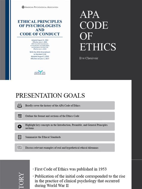 Apa Ethics Code Presentation Pdf American Psychological Association