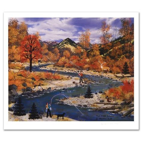 Jane Wooster Scott Signed Trail Creek Autumn Limited Edition X