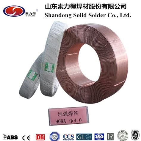 China Factory Aws El Alloy Steel Copper Coated Submerged Arc Welding