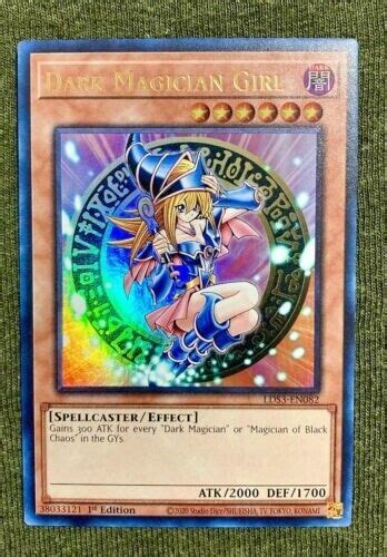 Dark Magician Girl 1st Edition Holographic Ultra Rare Lds3 En082 Yugioh Ebay