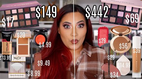 FULL FACE USING THE BEST Makeup Dupes Drugstore Vs High End Makeup