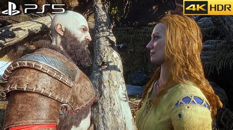 God Of War Ragnarok Kratos Meets His Wife Faye In Dreams [4k 60fps Hdr] Youtube