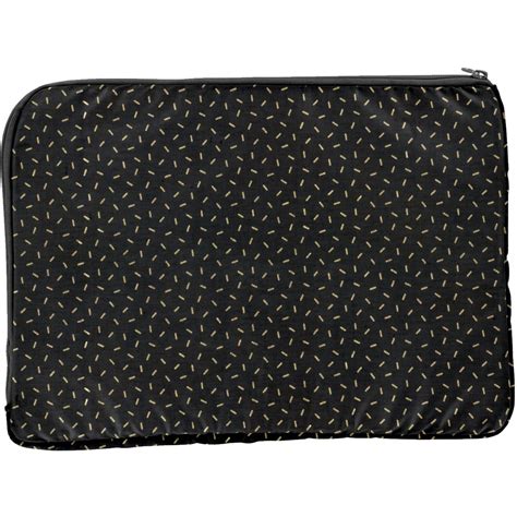 Pochette Ordinateur Pouces Paille Dor E Noir Papa Pique Et Maman Coud