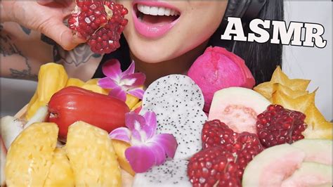 Asmr Tropical Fruit Satisfying Crunch Eating Sounds No Talking Sas Asmr Youtube