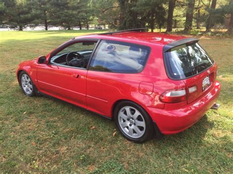 1994 Honda Civic Hatchback Red FWD Manual SI for sale - Honda Civic