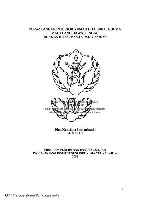 Pdf Upt Perpustakaan Isi Yogyakartadigilib Isi Ac Id Cover Dan