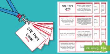 Cfe Third Level Writing Lanyard Sized Benchmarks