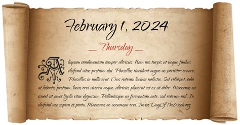 What Day Of The Week Was February 1 2024