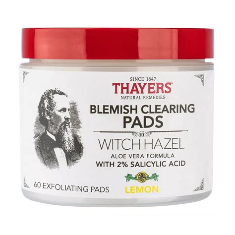 Thayers Witch Hazel Blemish Clearing Pads Lemon Ea Pack