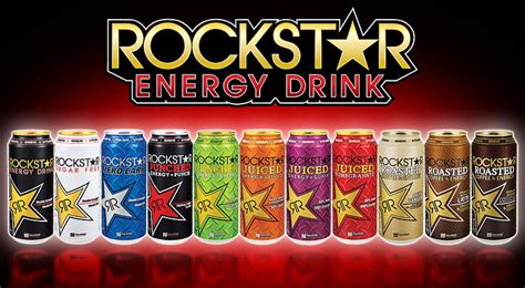 Sabores De Bebidas Energ Ticas Rockstar Estrella De Rock Bebida