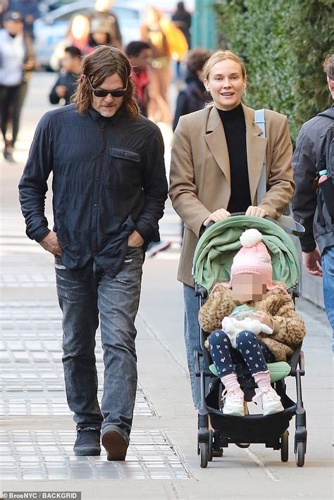 Norman Reedus And Fiancée Diane Kruger Step Out For Rare Outing With Daughter Nova In Manhattan