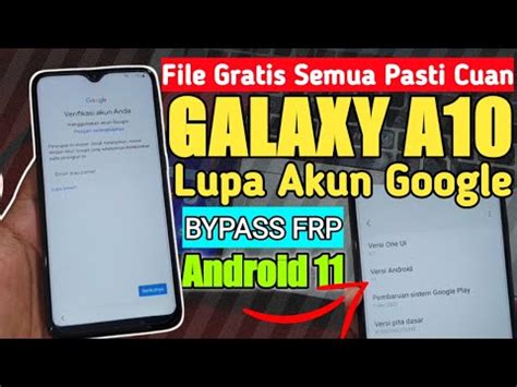 Cara Bypass Frp Samsung Galaxy A Lupa Akun Google Android Paling