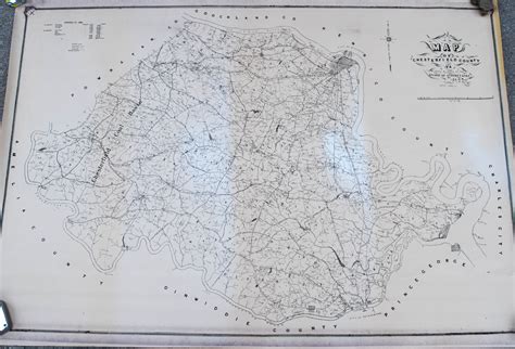 Early 1900s Print Of Map Of Chesterfield Co VA Boutique Collection