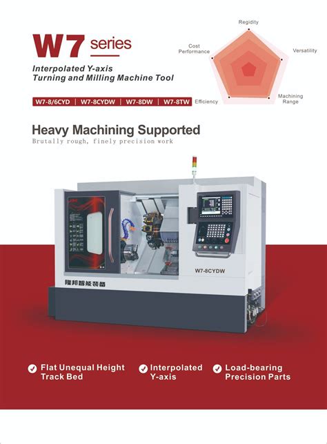 High Productivity Cnc Lathe With Station Y Axis Power Turret Heavy