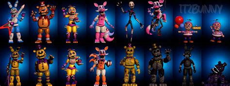 Fnaf 2 All Animatronics