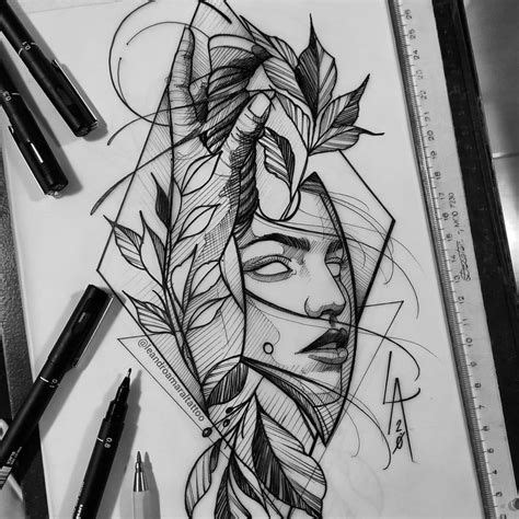 Tatouagebestt Art Drawings Sketches Simple Line Art Tattoo Design