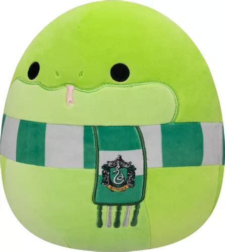 Peluche Harry Potter Squishmallows Serpiente Slytherin Color Verde