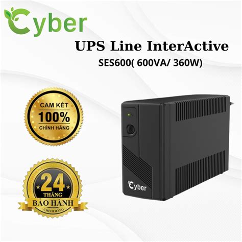 Bộ lưu điện UPS 600VA Cyber Line InterActive SES600 chuyên dùng cho máy