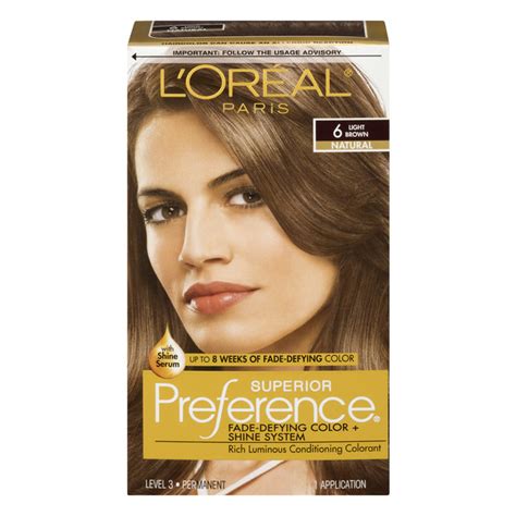 Save on L'Oreal Superior Preference Hair Color Light Brown 6 Order ...