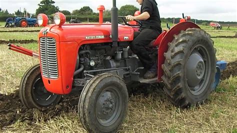 1964 Massey Ferguson 35x 25 Litre Diesel Tractor With Ransomes Plough Youtube