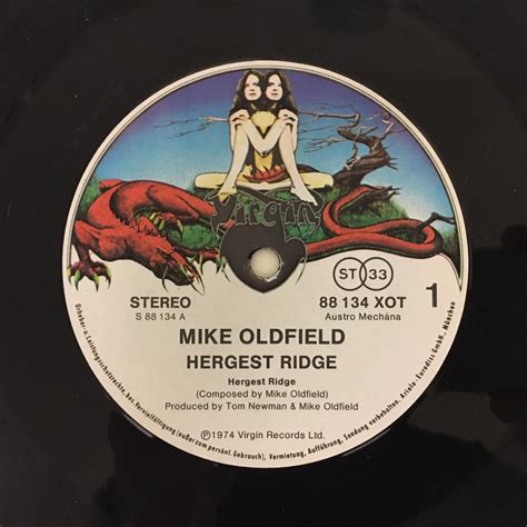 Hergest Ridge Ariola Eurodisc Lp Mike Oldfield Worldwide Discography