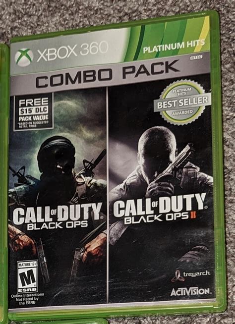 Call Of Duty Black Ops I And Ii Combo Pack Item Box And Manual