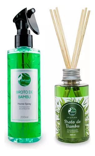 Kit Aromatizador De Ambientes Broto Bambu Home Spray Ml Mercadolivre