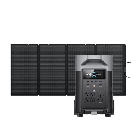 Ecoflow Delta Pro With 400w Solar Panel 3600 Watts Portable Power Station 1 Solar Panel