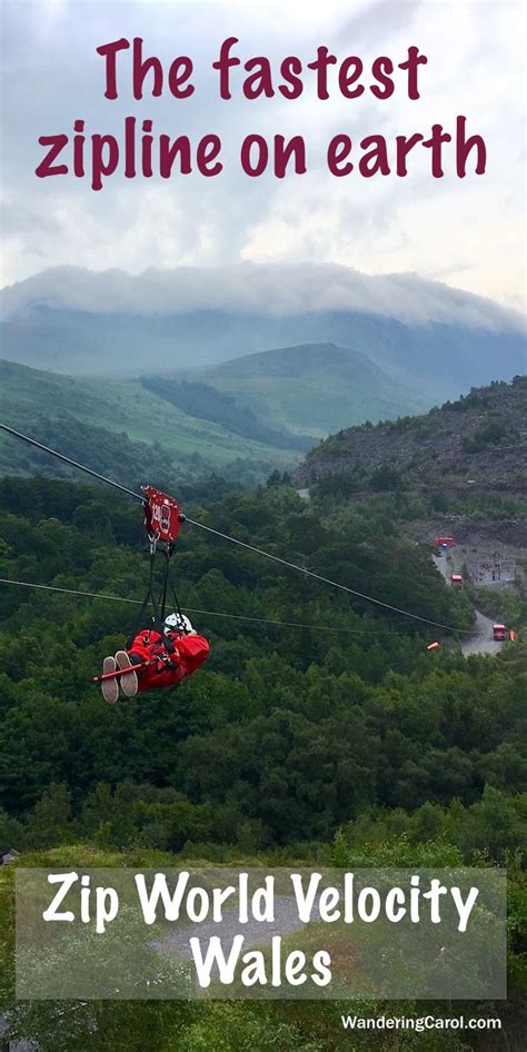 Zip World Velocity Zipline Wales The World S Fastest Zipline