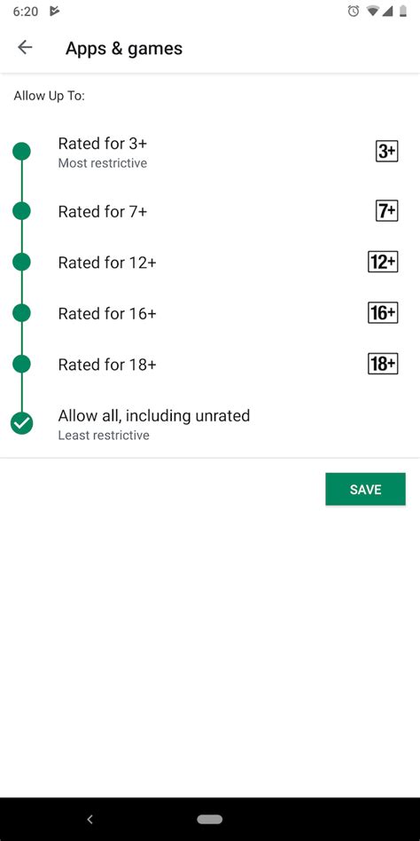 how to restrict apps on android