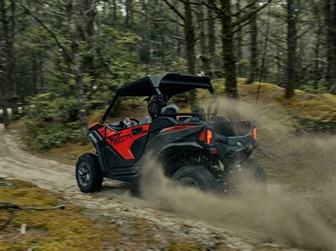 New 2024 CFMOTO ZForce 800 Trail Magma Red Utility Vehicles In Leland