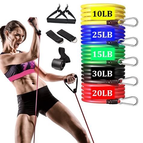 Buy Pcs Set Latex Resistance Bands Crossfit Training Exercise Yoga