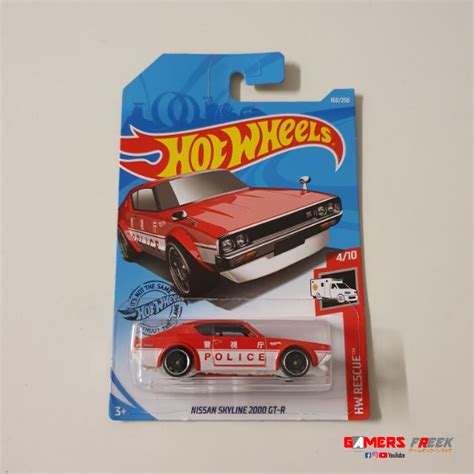Promo Murah Hot Wheels Hw Nissan Skyline Gt R Hotwheels Police Japan Red White Shopee