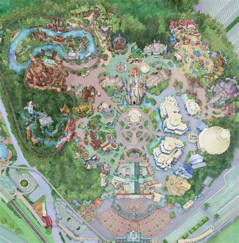 Tokyo Disneyland Map Disneys Park Bgm Lists