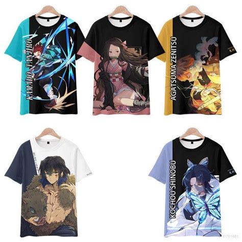 Xp Demon Slayer Anime Tshirt Short Sleeve Tee Unisex Cosplay Tanjirou