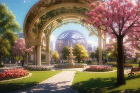 Premium Ai Image Beautiful Park