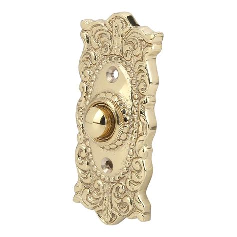 Victorian Gothic Revival Style Brass Front Door Bell Push Button Bell Pusher Cb7 Door Bells