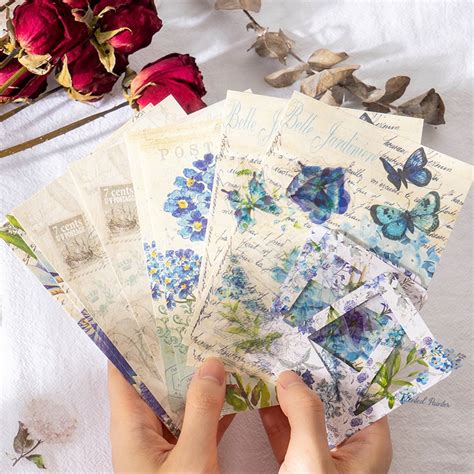 Journamm Pcs Pack Flowers Paper Cute Craft Diy Scrapbooking Supplies