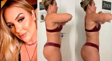 Cenapop Ex Bbb Patr Cia Leitte Posa De Lingerie E Exibe Antes E