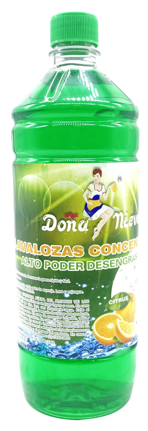 Artículos Líquidos Lavaloza Citrus Verde 1 Litro Doña Nieves