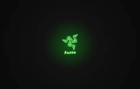 Wallpaper Green, Black, Logo, Razer, Wallpaper, Hi-Tech, Minimalism for mobile and desktop ...