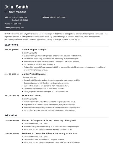 Basic Resume Templates 2022