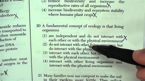 Living Environment Regents Questions And Answers Living Envi